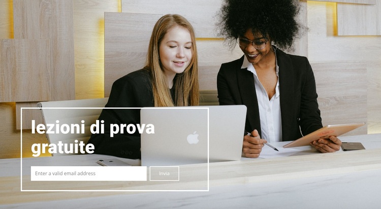 Lezioni gratuite Modelli di Website Builder