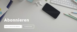 Abonnieren Sie Uns Responsive Site