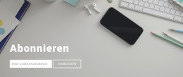 Abonnieren Sie Uns - Leere HTML5-Vorlage