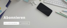 Website-Maker Für Abonnieren Sie Uns