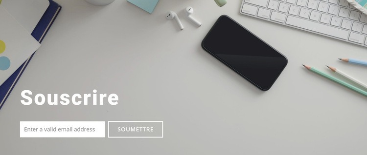 Abonnez-nous Modèle HTML5