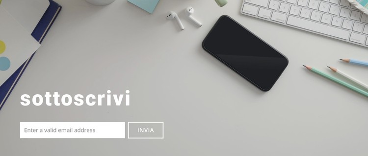 Iscriviti a noi Modello CSS