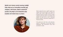 Webová Inspirace Pro Text A Kulatá Fotka