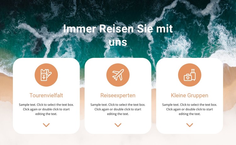 Suche nach einzigartigen Reisen CSS-Vorlage