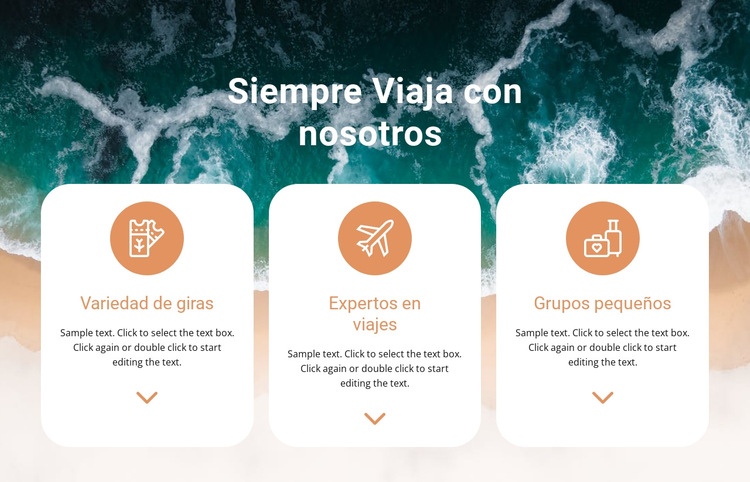 Busca viajes únicos Diseño de páginas web