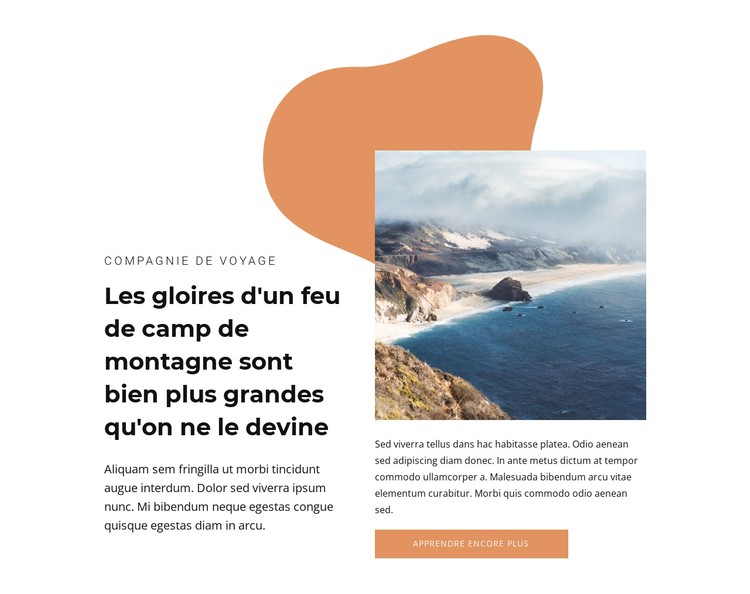 Des plages désertes Modèle CSS