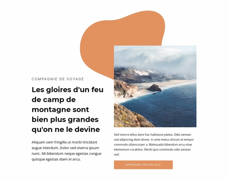 Des plages désertes Modèle HTML5