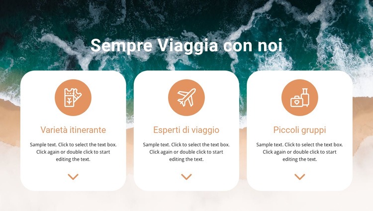 Cerca viaggi unici Costruttore di siti web HTML