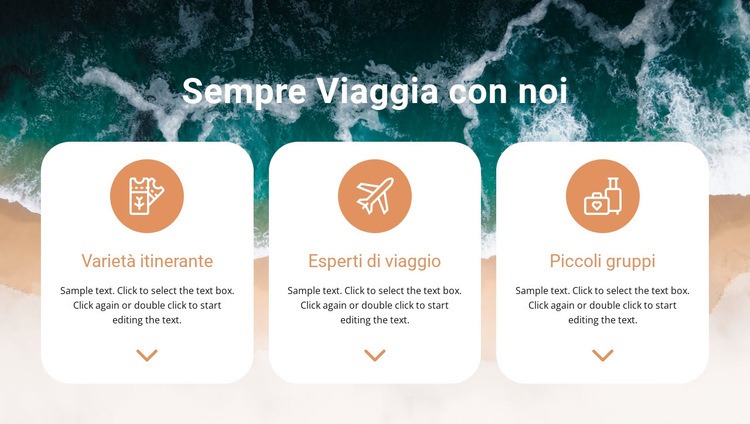 Cerca viaggi unici Modelli di Website Builder