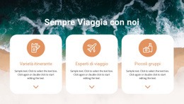 Cerca Viaggi Unici Modello Reattivo HTML5