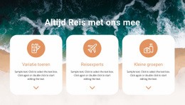 Zoek Naar Unieke Reizen - Responsieve Websitebouwer