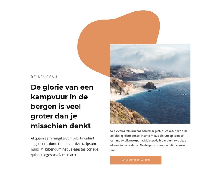 Verlaten stranden Website Builder-sjablonen