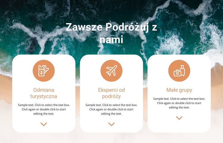 Szukaj wyjątkowych podróży Szablon HTML5