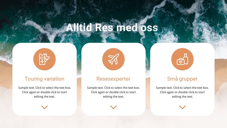 Sök efter unika resor CSS -mall