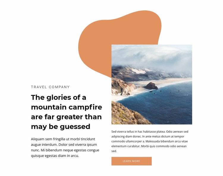 Deserted beaches Webflow Template Alternative