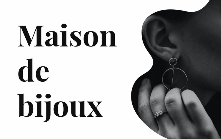 Bijoux en argent Modèle HTML5