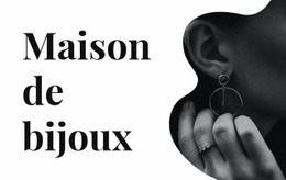 Bijoux En Argent - Modèle D'Une Page Réactif