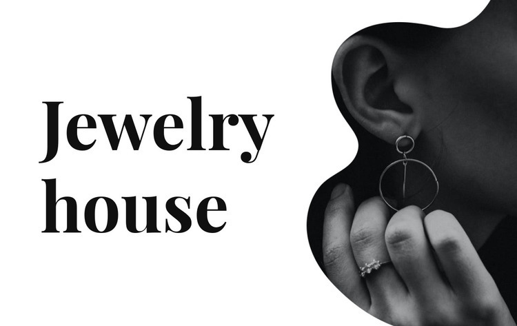 Silver jewelry Homepage Design
