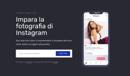 Impara La Fotografia Di Instagram: Moderno Costruttore Di Siti Web