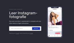 Leer Instagramfotografie - Premium-Elementensjabloon