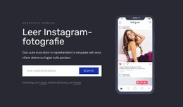 Leer Instagramfotografie - Website-Ontwerp