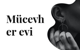 Gümüş Mücevher Için Duyarlı HTML5