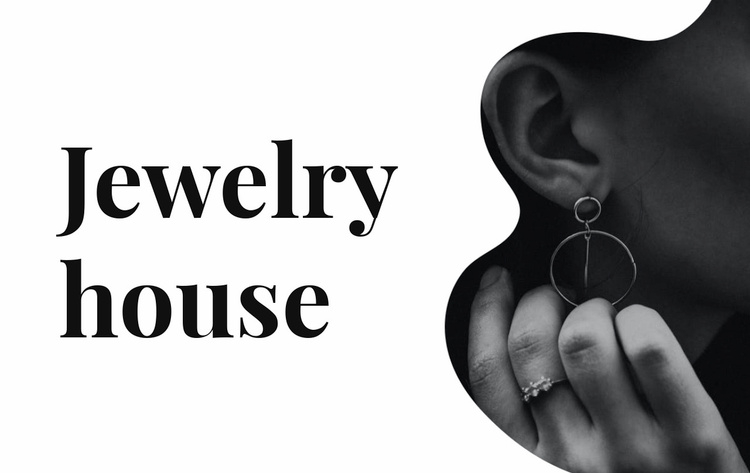 Silver jewelry Website Template