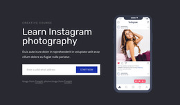 Learn Instagram Photography - Free WordPress Theme