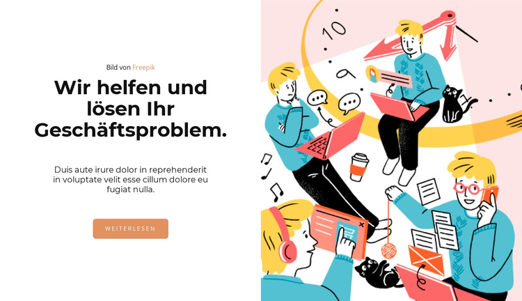 Helle Abbildung WordPress-Theme