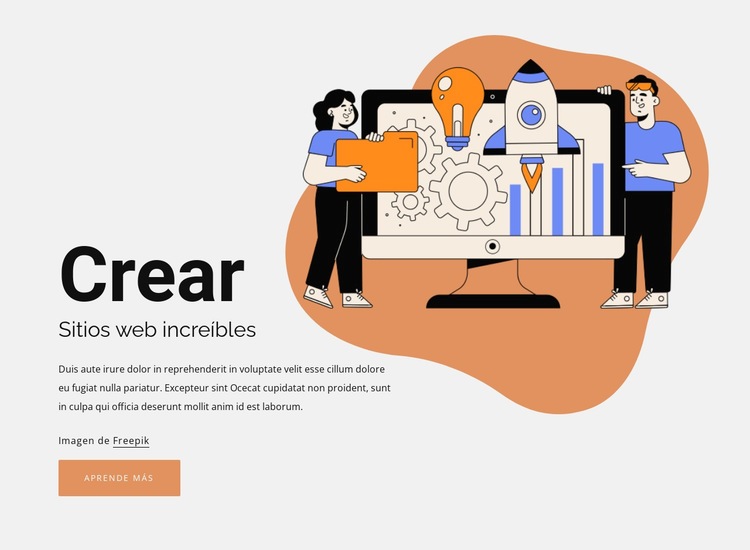 Crea tu pagina Creador de sitios web HTML