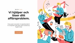 Ljus Illustration - HTML-Webbplatslayout