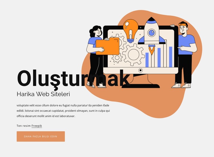 Sayfanızı oluşturun HTML5 Şablonu