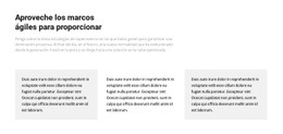 Tres Columnas Con Texto Diseño De Sitios Web