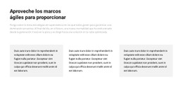 Tres Columnas Con Texto Plantilla HTML5