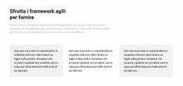 Tre Colonne Con Testo - Modello HTML Di Una Pagina