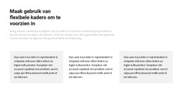 Drie Kolommen Met Tekst