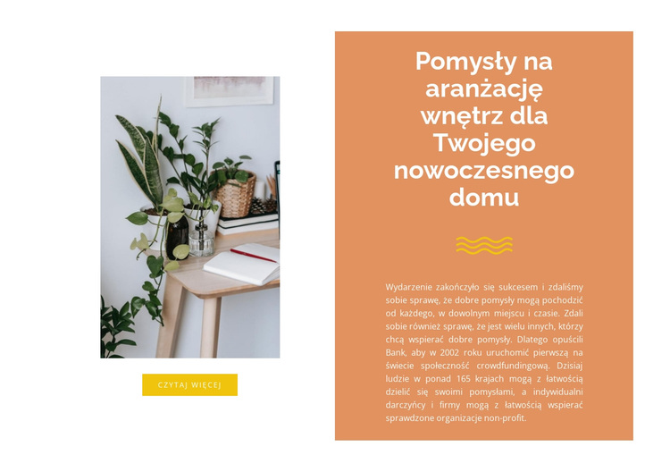 Półki we wnętrzu Motyw WordPress