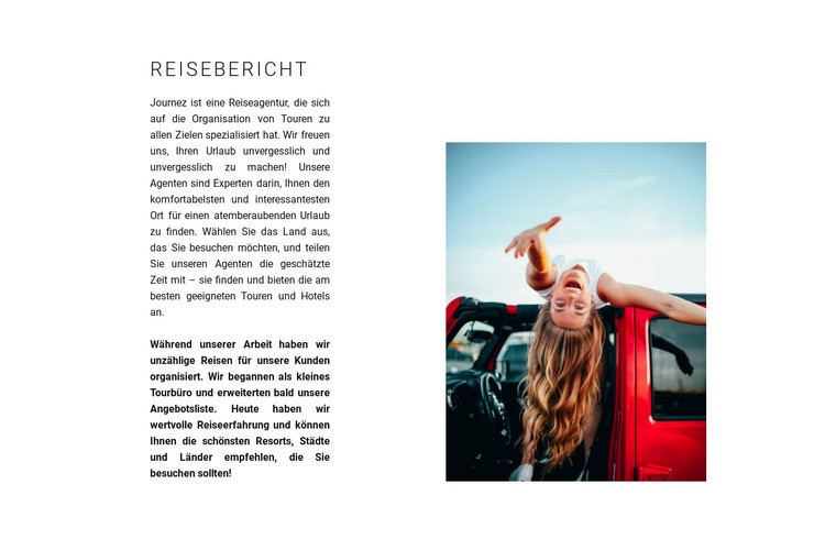 Reiseorganisation HTML5-Vorlage