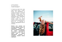 Utazásszervezés – Webhelykészítő Sablon