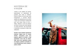 Organização De Viagens - Maquete Da Web