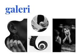 Olağandışı Fotoğraf Galerisi Için Açılış Sayfası Şablonu