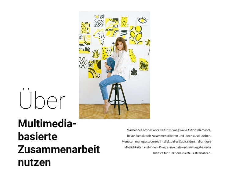 Über die Modegalerie Website Builder-Vorlagen