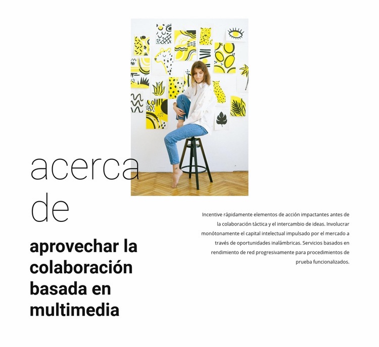 Acerca de la galería de moda Creador de sitios web HTML