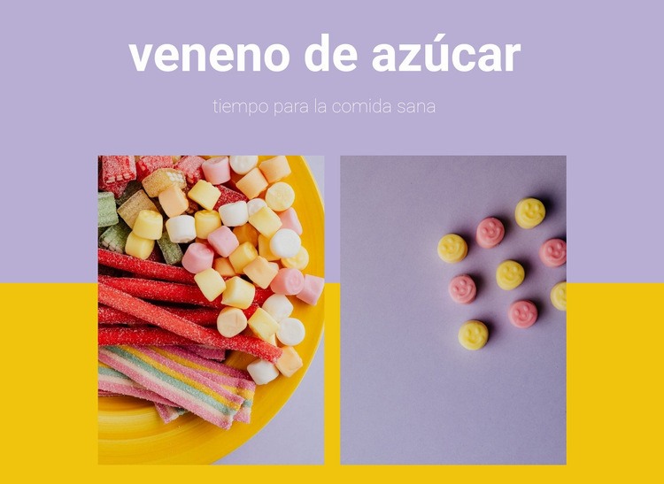 veneno de azúcar Diseño de páginas web