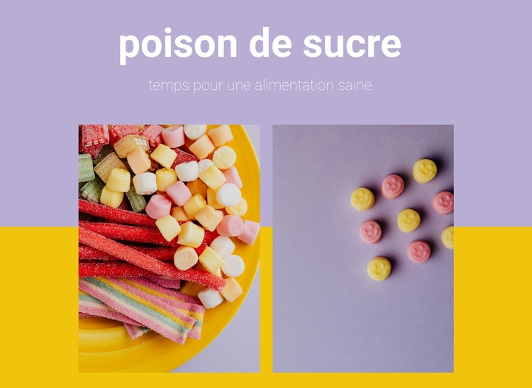 poison de sucre Page de destination