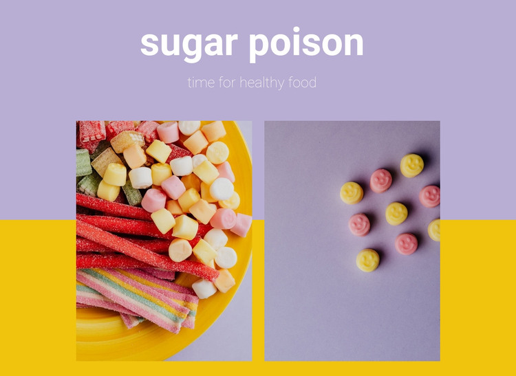 sugar poison Homepage Design