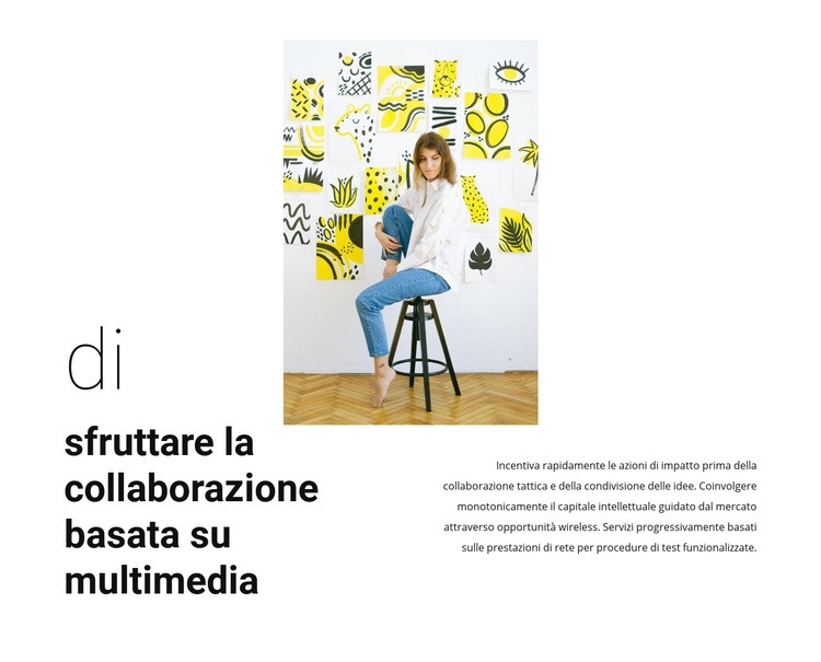 Sulla galleria di moda Costruttore di siti web HTML