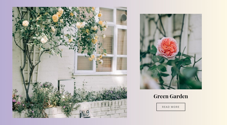 Green Garden One Page Template