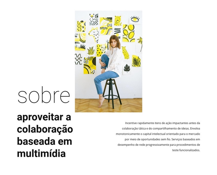 Sobre a galeria de moda Design do site