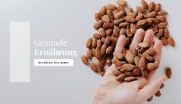 Nüsse In Ihrer Ernährung - Kostenlos Herunterladbares Website-Design